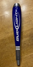 Bud Light Beer Swoosh Logo Beer Tap Handle 12” Tall Baseball Bat NICE! Budweiser