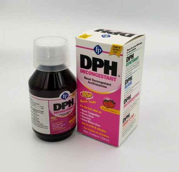 DPH Expectorant,Elixir,Decongestant ,Cough&Cold Children&Adult Liquid