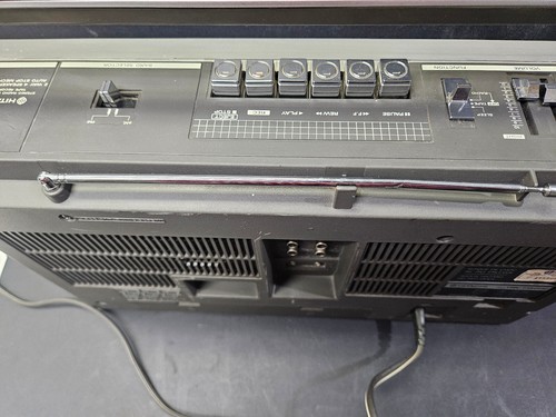 Hitachi Radio Cassette Player TRK-7150HC Boombox Metal Grill Tested & Nice READ - Picture 16 of 24