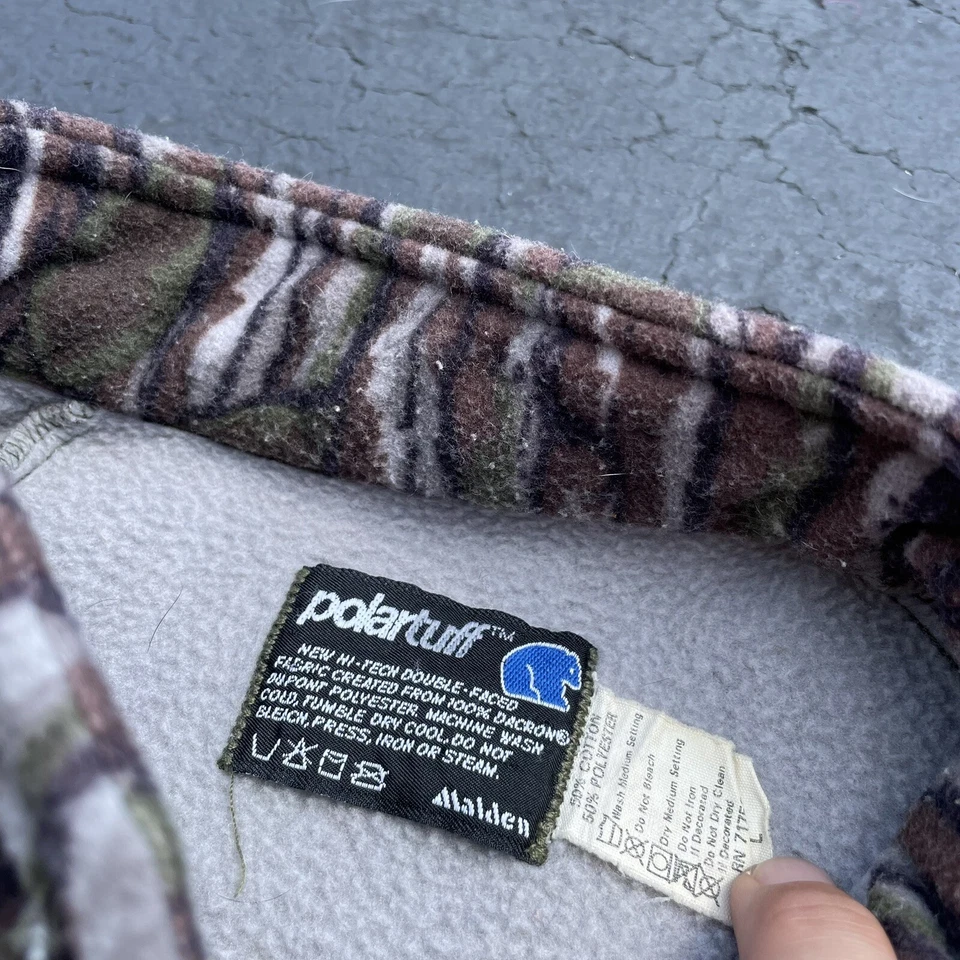 Chaqueta de Caza Vintage RealTree Spartan PolarTuff Invierno Camuflaje Polar Grande para Hombres Foto 3 de 4