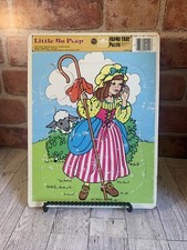 Vintage 1987 Golden Frame Tray Puzzle Little Bo Peep