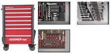 GEDORE 3301694 129-Piece Tool set in t.trolley WINGMAN red 129pcs