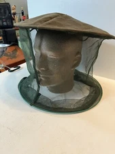 -bug out hat with mesh face shield Black Flies Mosquito Deer And Horse Flies