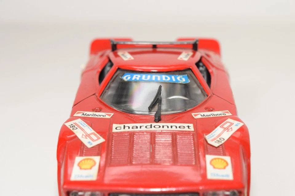 A77 1:25 POLISTIL S-32 S32 LANCIA STRATOS RALLY CHARDONNET RED NEAR MINT - Immagine 4 di 4