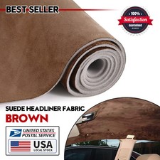 Chocolate Headliner Material Suede Fabric Car Seat Roof Liner Upholstery 80"x60"