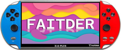 -X12 plus 7-Inch HD Screen Handheld Portable MP5, 10000+ Free Games，Dual Joystic