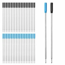 20Pcs 4.56 In Ink Ballpoint Pen Refills for Cross Pens Medium Point Black/Blue