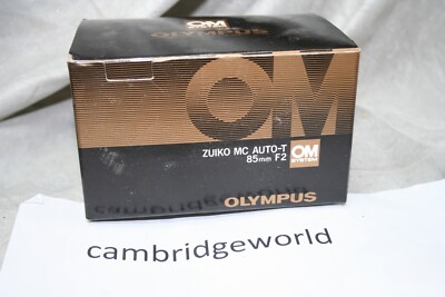 OLYMPUS ZUIKO MC AUTO-T 85mm F2.0 EMPTY LENS BOX BOX ONLY`! MADE