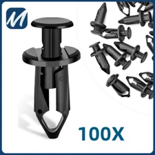 100x Clips for 8mm Hole Plastic Rivets Retainer Fender Bumper Push Pin Fastener