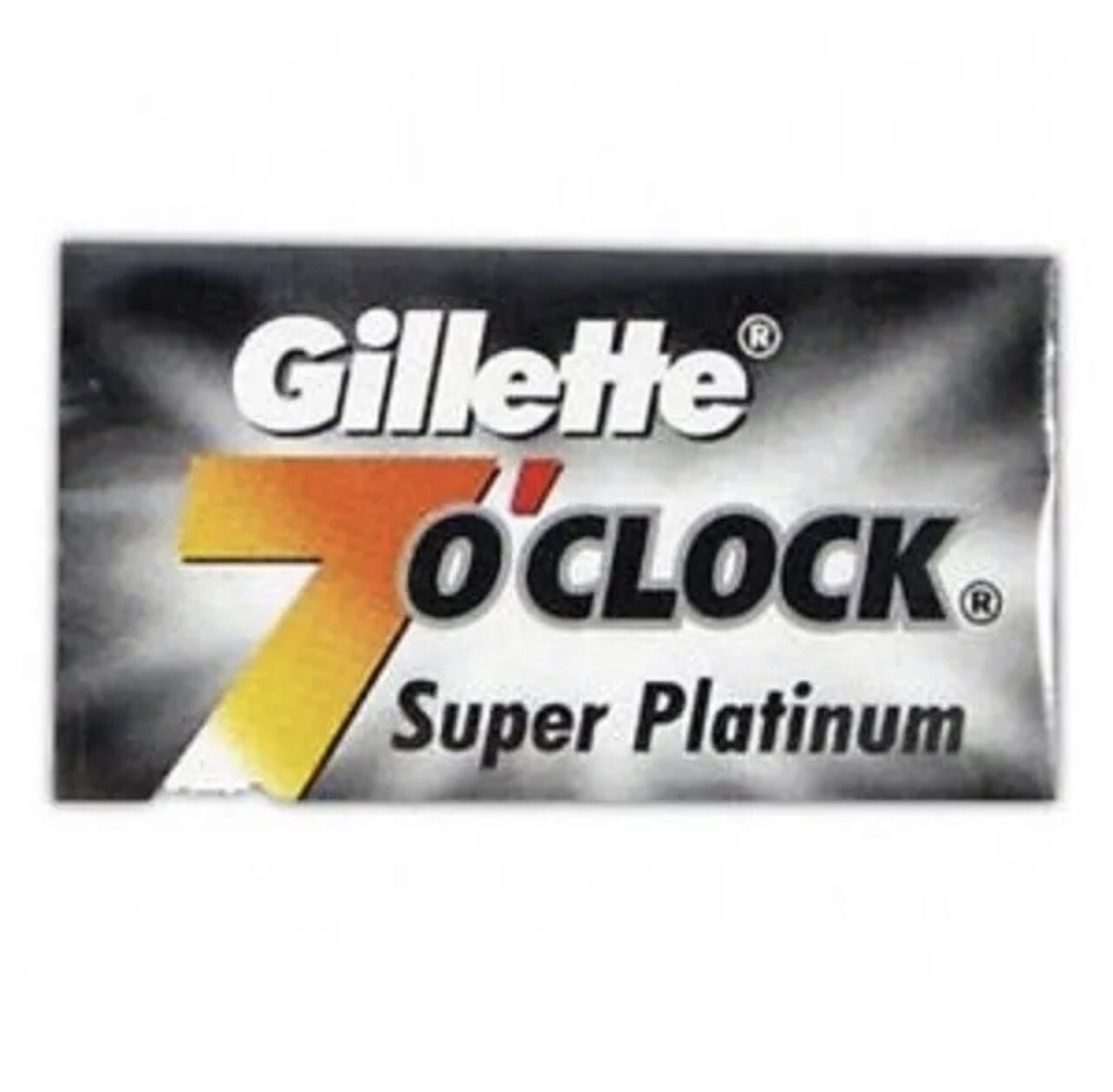 100 Gillette 7 O'Clock Super Platinum Double Edge Premium Safety Razor Blades DE