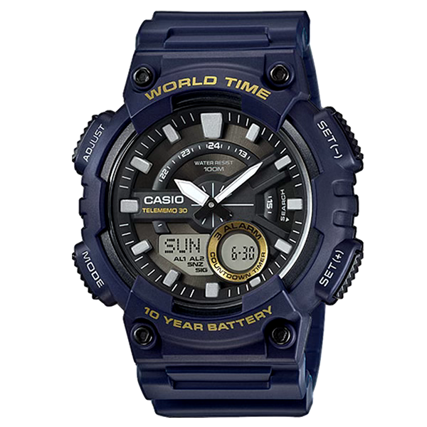 CASIO AEQ-110W-2AVDF OROLOGIO UOMO DIGITALE BLU 50mm SOTTOCOSTO