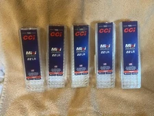 (5) 100 Ct CCI Mini Mag 22 Long Rifle LR No Ammo EMPTY Box Case Holder Container