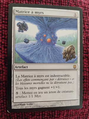 Magic the Gathering MYR MATRIX FRENCH LANGUAGE Darksteel Rare Artifact ...