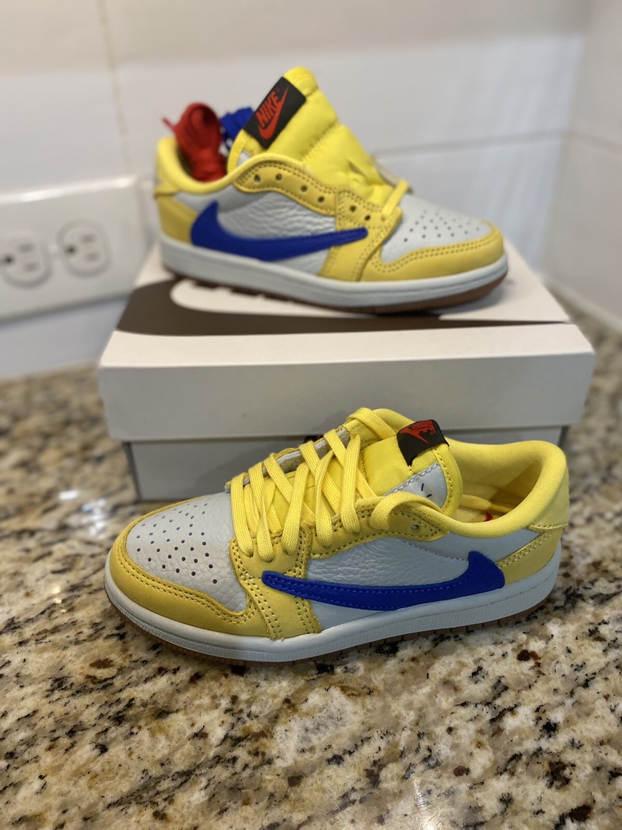 Air Jordan 1 Retro Low OG x Travis Scott Canary Little Kids Air Jordan 1 Retro Low OG x Travis Scott Canary Little Kids