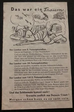 Original USA WW2 Surrender Leaflet Dropped on German Troops That Was A Dream