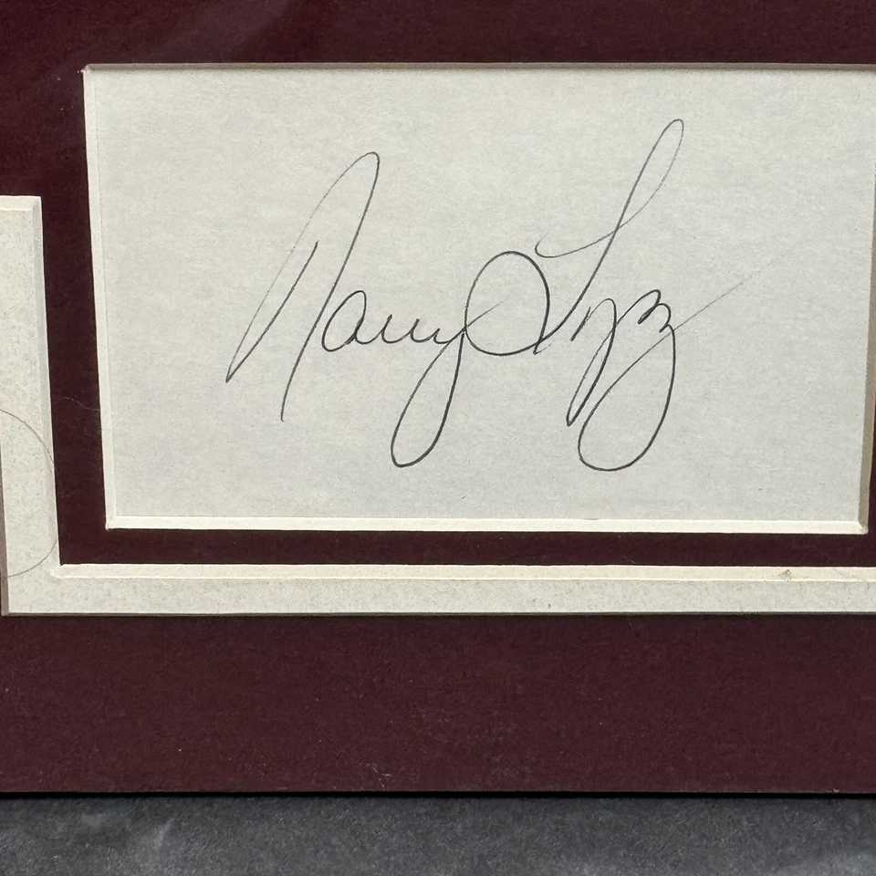 Nancy Lopez HOF Golf Signed 3x5 index Card Hall of Fame women's golf Pro no date - Image 2 of 3