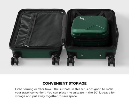Mazam 1/2/3PCS Luggage Suitcase Trolley Set Travel TSA Lock Storage Hard Case - Picture 125 of 130