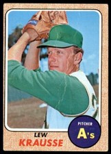 1968 Topps Lew Krausse Oakland Athletics #458