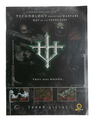 Terra Victus PC Video Game Promo Official 1998 Vintage Print Ad/Poster Art Rare