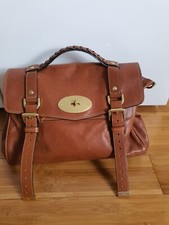Mulberry Alexa In Chestnut Heavy Grain Leather, Regular Size Handbag-rrp £1250