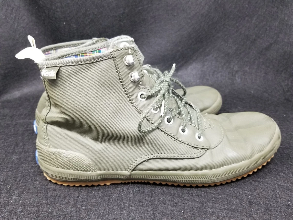 Keds Women s 9 Army Green Water Resistant Duck Ankle Rain Boot