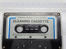 Vintage Realistic Cassette Tape Two-Way Cleaning Kit Radio Shack 44-1162