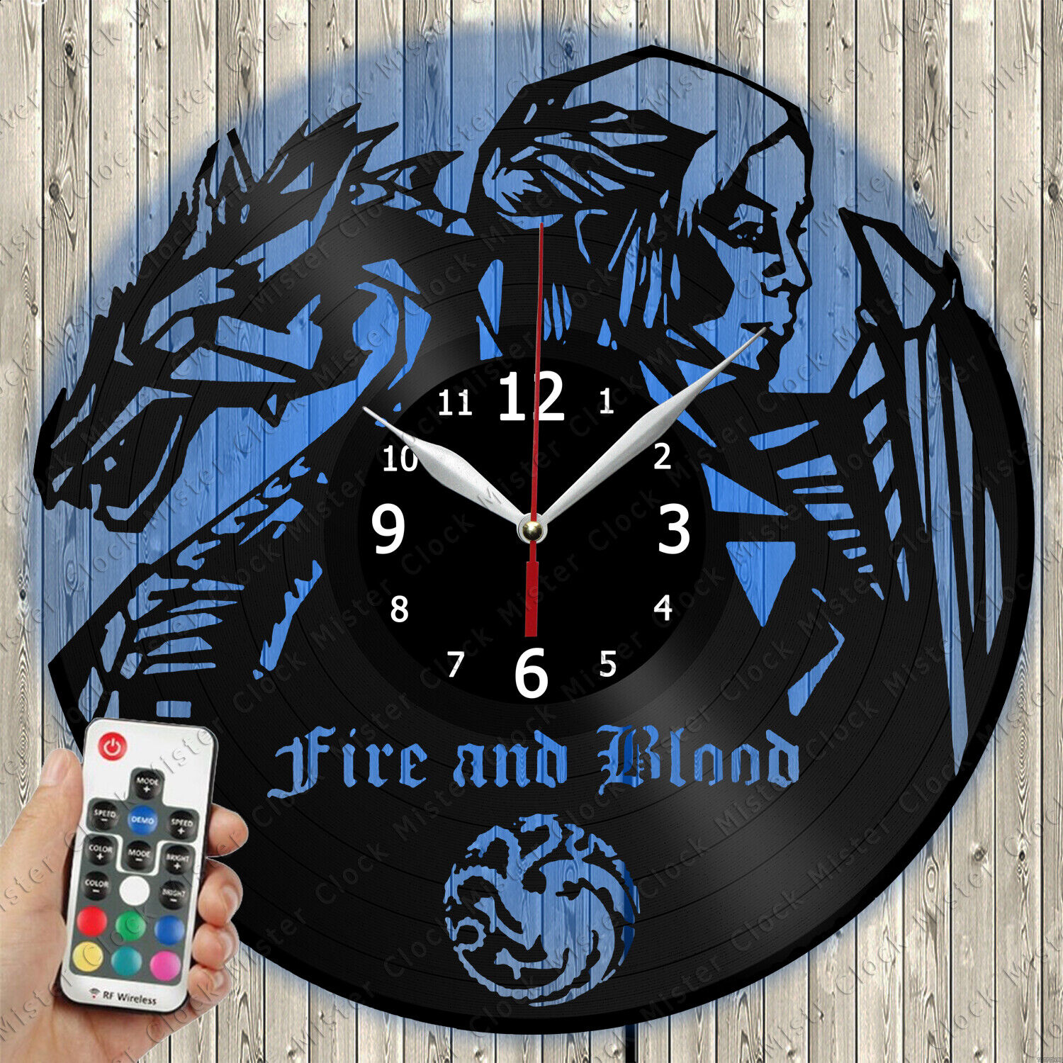 LED Clock Game Long-awaited of Thrones Vinyl Clearance SALE! Limited time! Light Wall Record