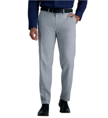 green emerald velvet dress Haggar Premium Comfort Dress Pants, Flat Front in Blue