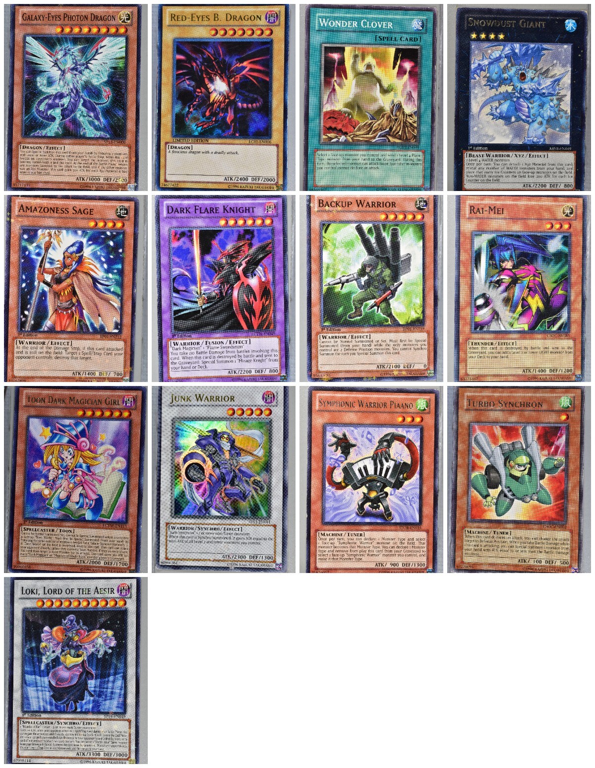 Yu Gi Oh Trading Cards - Select Your Favorite Card