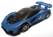 2018 HOT WHEELS EXOTICS MCLAREN SENNA BLUE 1:64 DIECAST 2 7/8" CAR