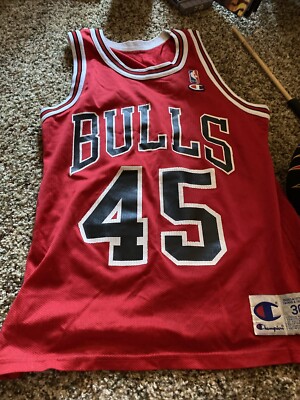シカゴ・ブルズ ジョーダン 45 ジャージ Vintage Champion Michael Jordan Chicago Bulls White Jersey