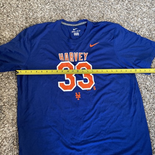 Nike Matt Harvey New York Mets baseball men’s blue shirt size XXL #33 - Picture 5 of 6