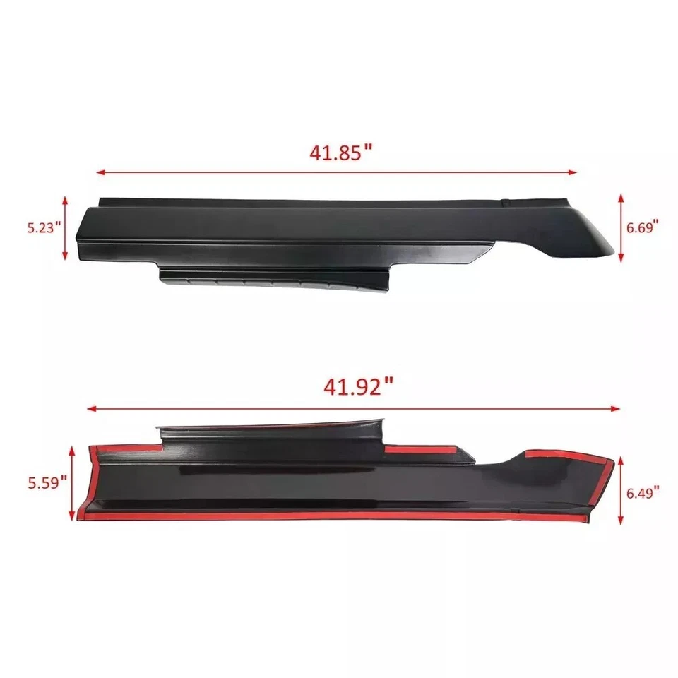 Cubierta de placa de umbral de panel basculante 14064 para Dodge Ram 2009-2018 doble cabina Foto 3 de 4