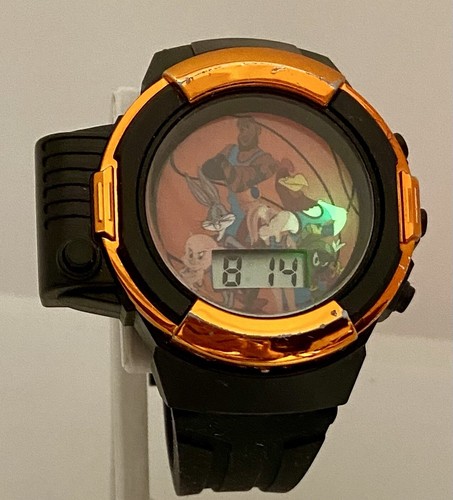RELOJ SPACE JAM A NEW LEGACY BATERÍA FRESCA Linterna Hora/Fecha Negro Silicona - Imagen 18 de 20