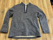 Orvis Sweater, Men's Size Medium, Blue, 1/4 Zip Up, Pullover, Long Sleeve