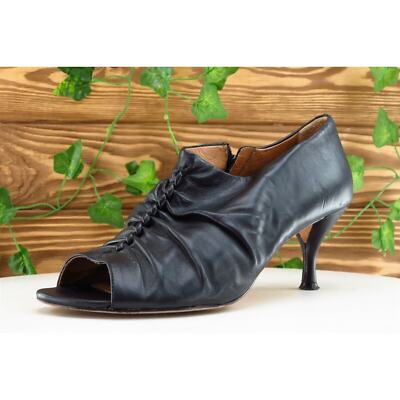 Corso Como Women Sz 7.5 M Black Pump Leather Shoes
