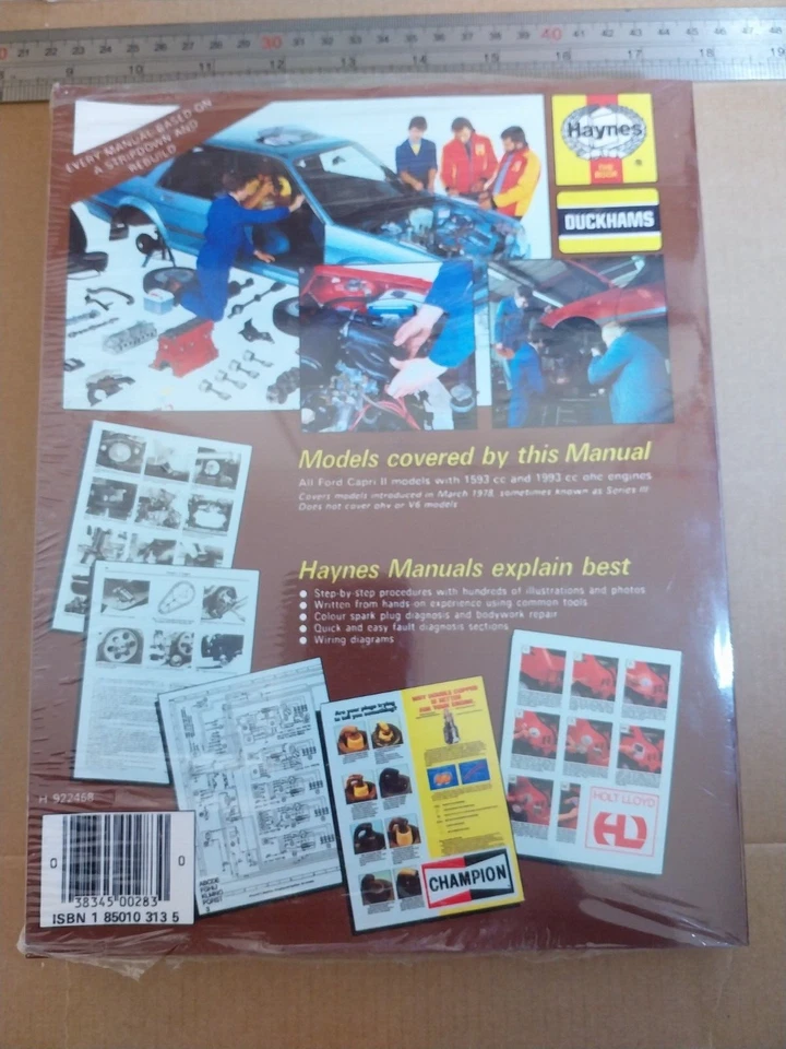 HAYNES WORKSHOP FORD CAPRI II (& III) 1.6 & 2.0 1974 TO 1987 1593, 1993cc - Imagen 2 de 4