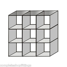 New Toughen Glass Cube Display Set Counter Top or Free standing Retail Displays 