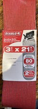 Diablo DCB321080S02G 80-Grit Medium Zirconium Sanding Belts 3 x 21 in.