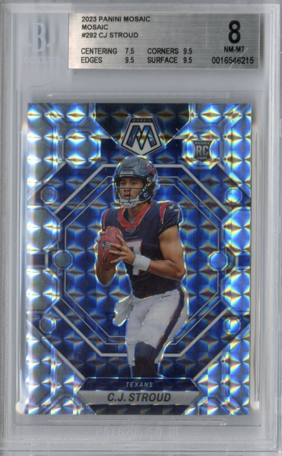 CJ Stroud Panini Mosaic Draft Picks #3 Gold Mosaic
