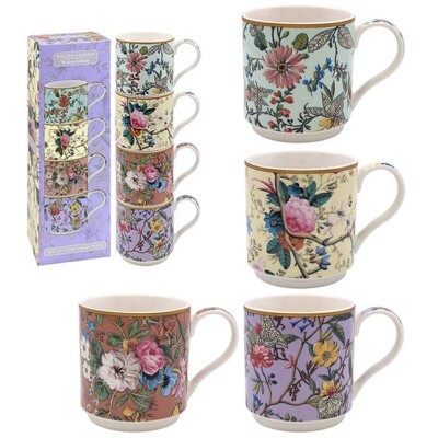 Set 4 Stapeltassen William Kilburn Designer Geschenkbox Kaffee Tee Tassen