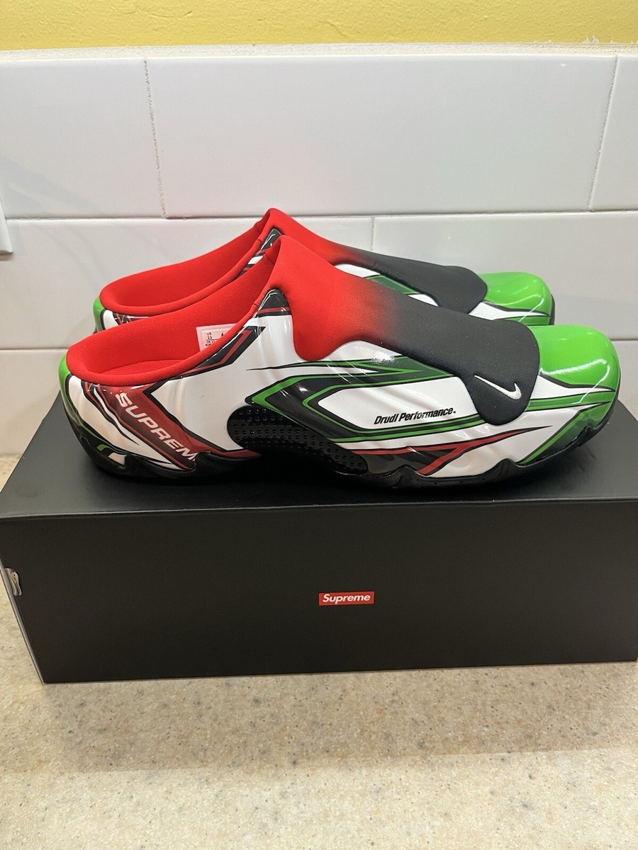 Supreme × Nike Clogposite SP White Gym Red Green FN0289-100 