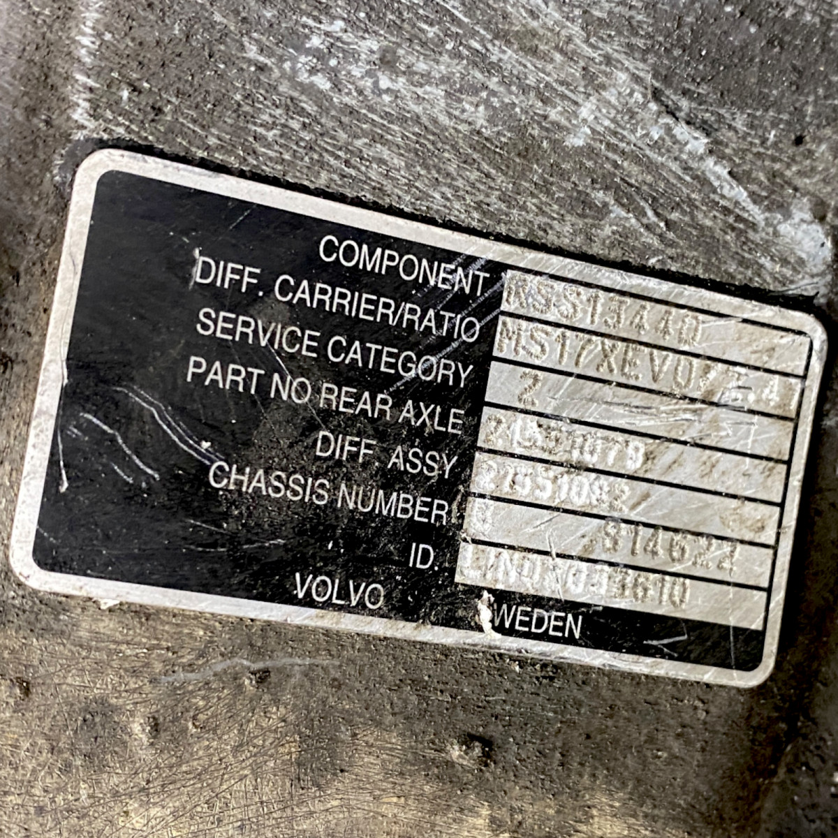 21551082 22293809 22114017 Differential RSS1344D I=2,47 VOLVO FH4  