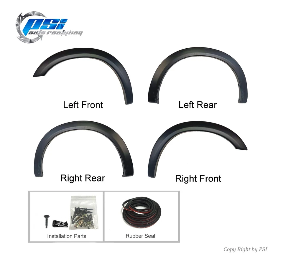 OE Style Fender Flares Fits Ram 2500 3500 2019-2025 Full Set, Paintable Finish Foto 2 de 4