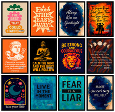 Motivational Quote Poster Wall Art Gym Office Bedroom Home Decor A4 A3 A5