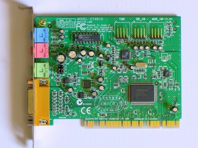 Retro Creative Labs CT4810 PCI Sound / Audio Card with Midi / Game Port