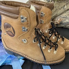 LOWA 52397 Stivali da trekking marroni da uomo stretti taglia US 8,5 Made in Germany