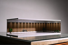 1:18 Diorama 5 Parking Space Garage Model LED Lighting Model Car Display Case US