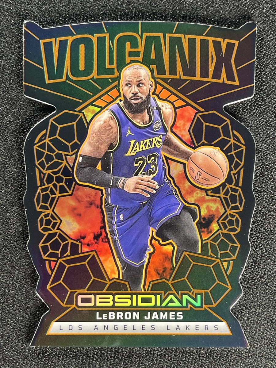 2024-25 Panini Obsidian LeBron James #8 Die Cut Volcanix Lakers Case Hit SSP