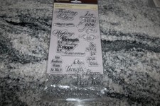 Recollections "Sympathy" Poly Stamp Set of 12 New